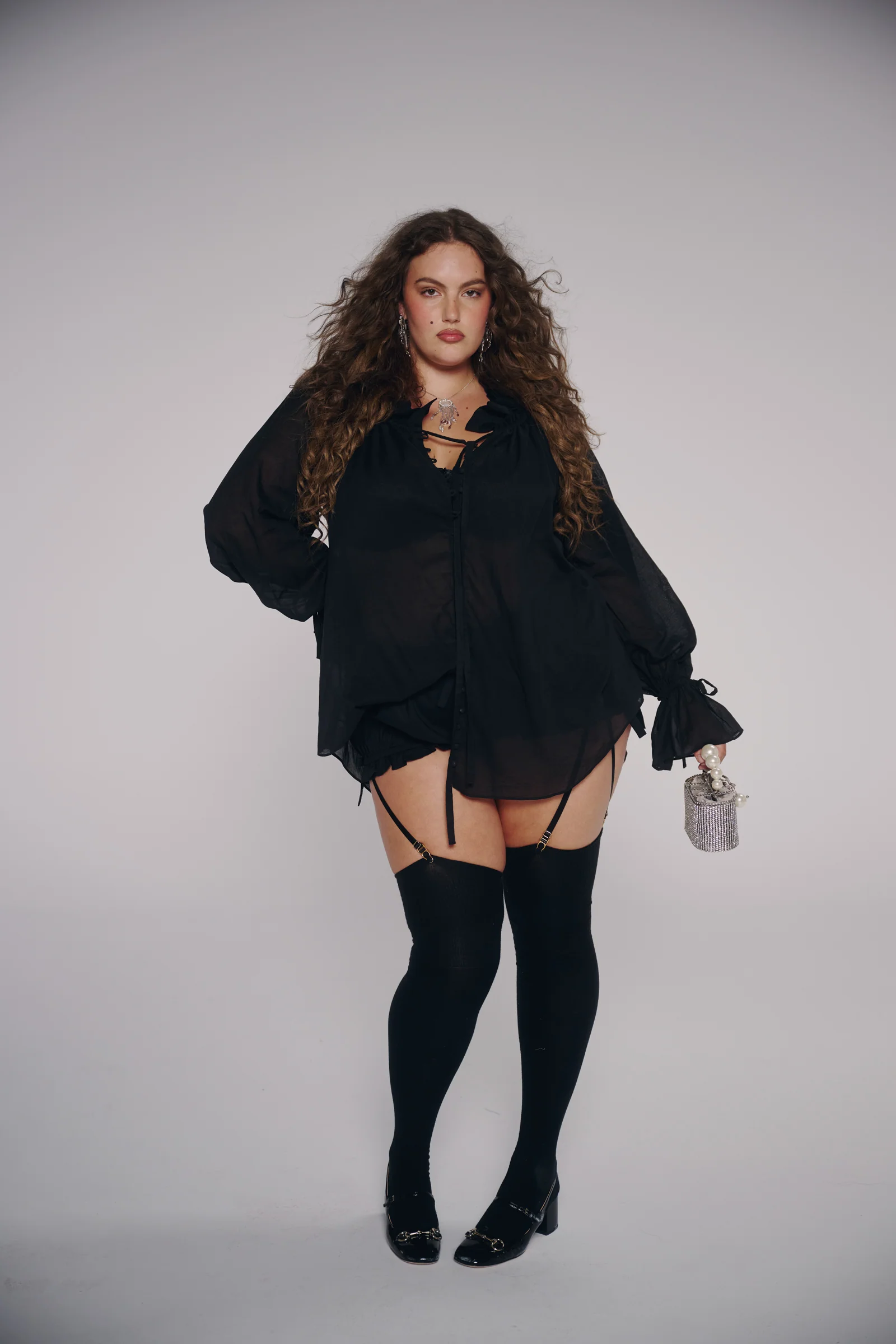 The Caviar Cotton Shakespeare Blouse - Image 3
