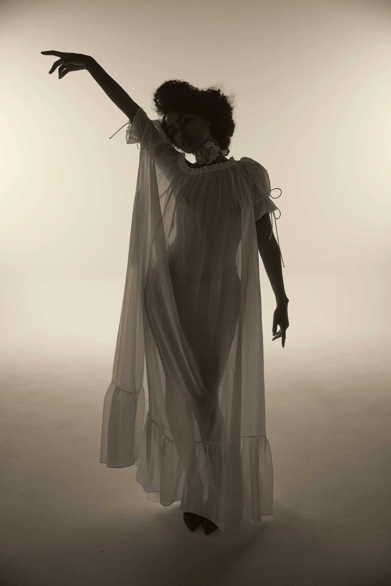 The Ivory Antique Chemise Gown - Image 11