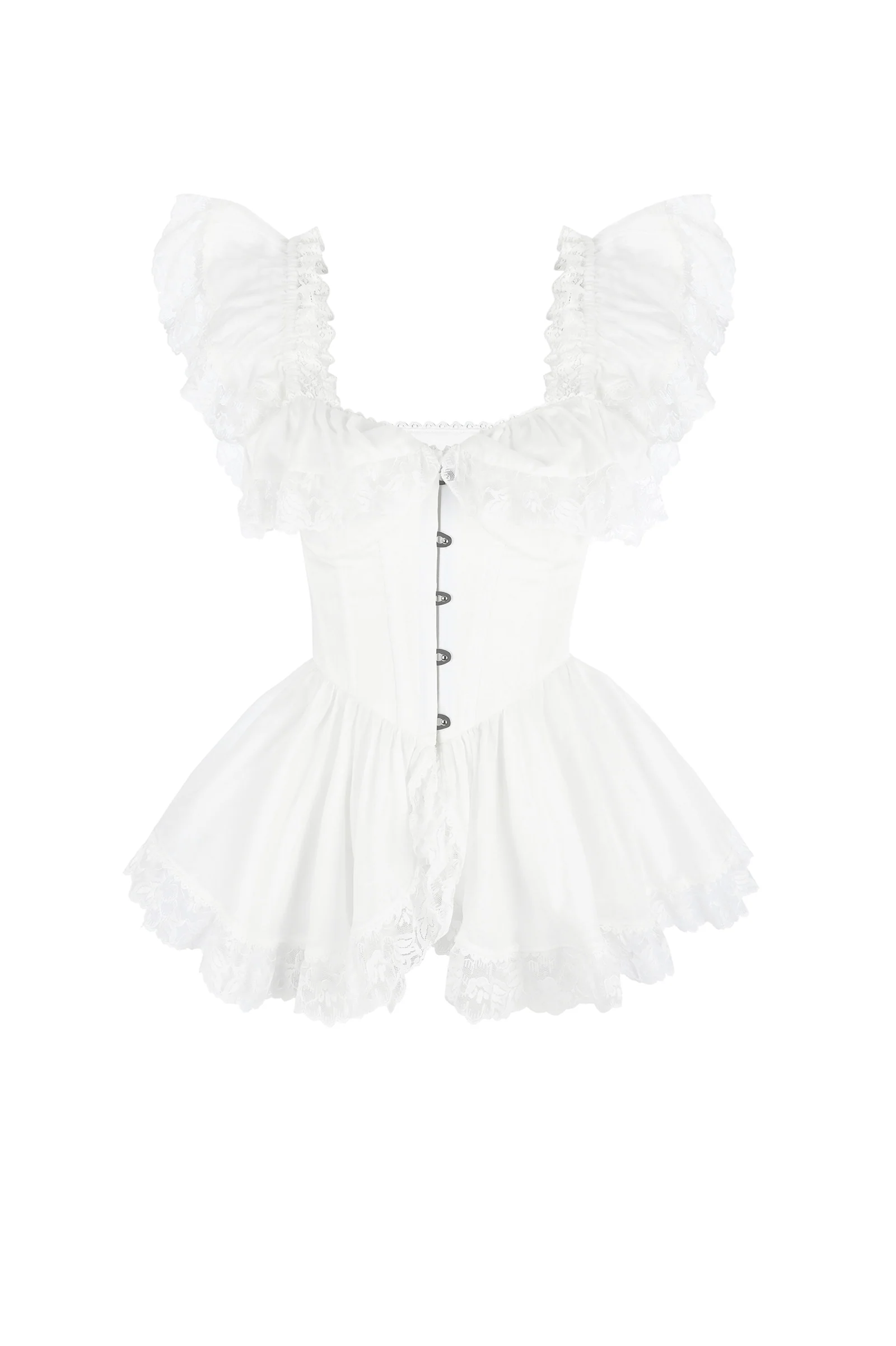 The Ivory Chantilly Corset - Image 2