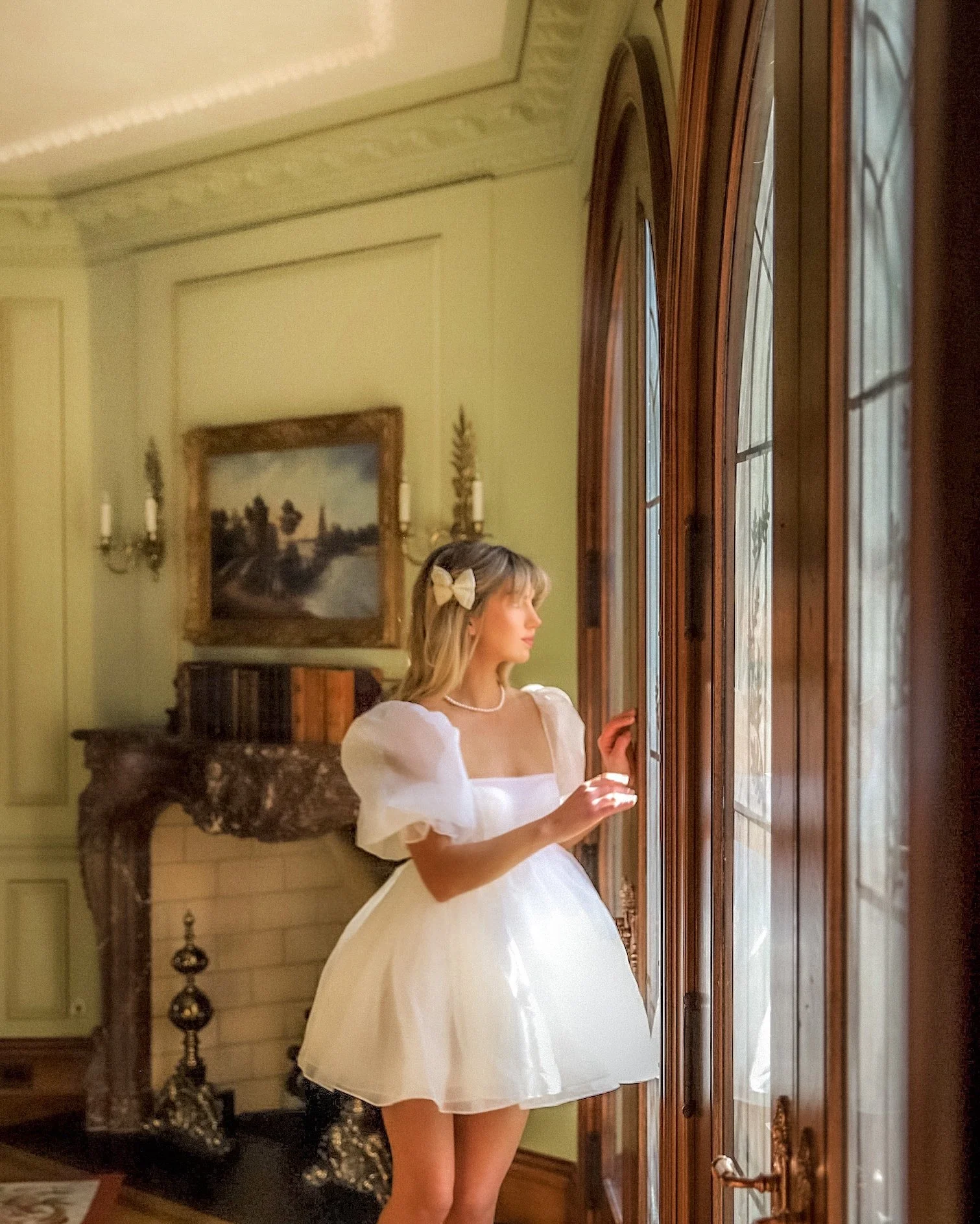 The Ivory Puff Dress - Image 4