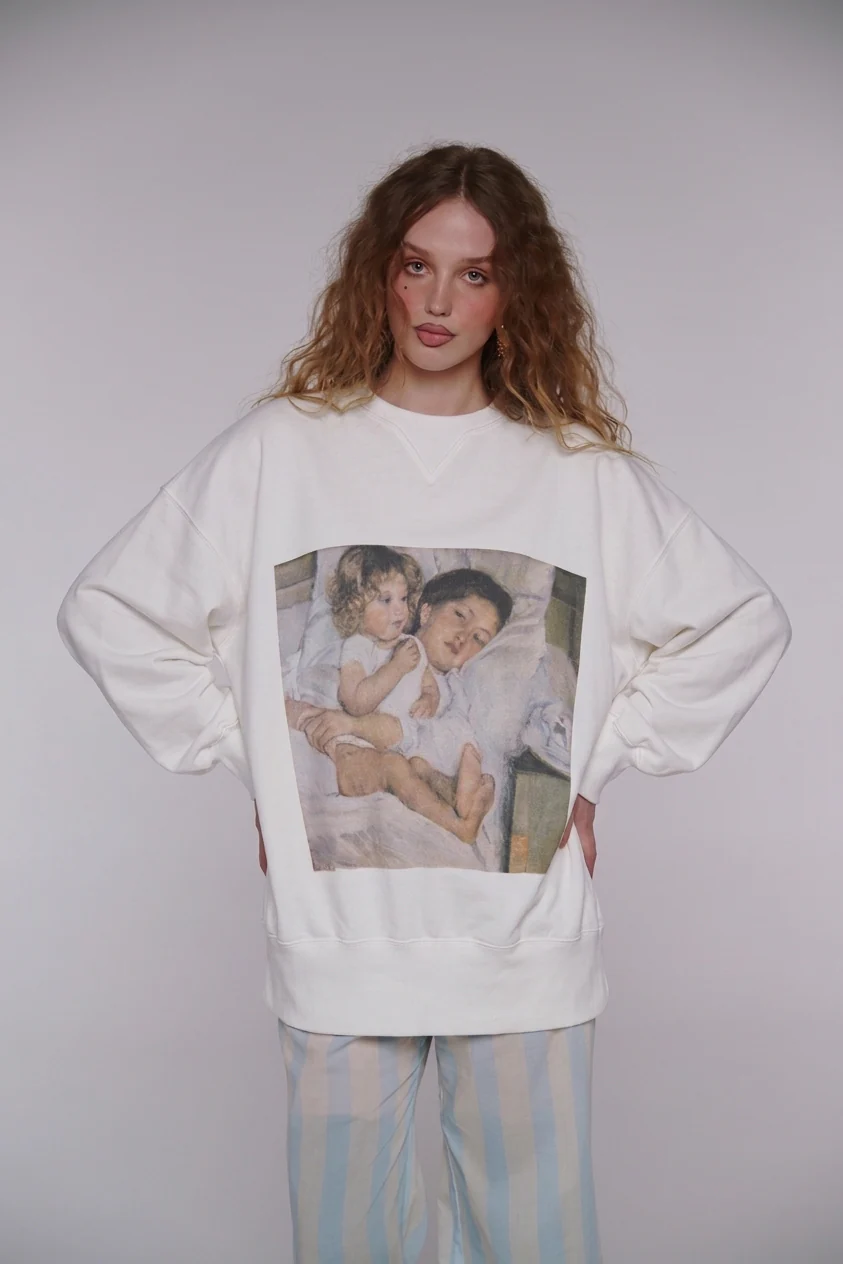 Mary Cassatt’s Breakfast In Bed Sweater