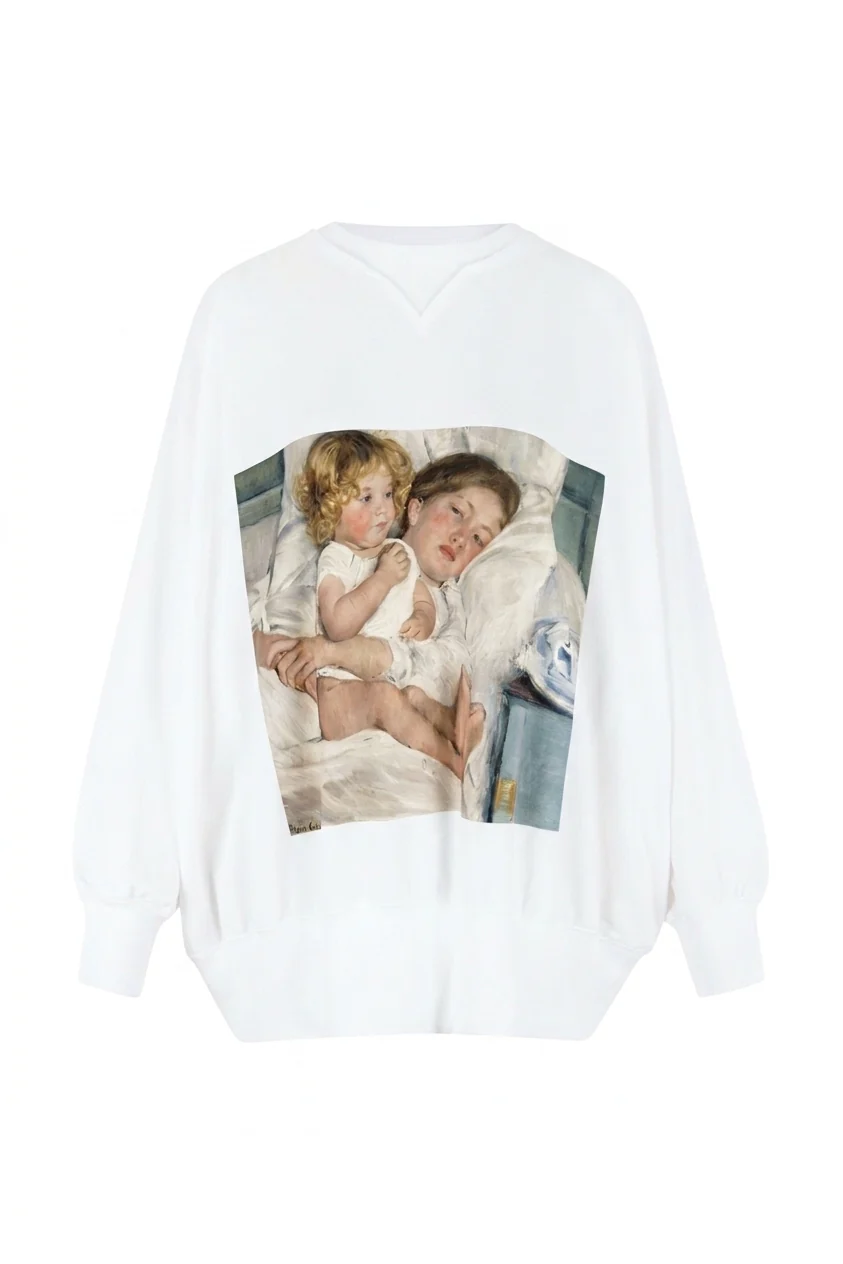 Mary Cassatt’s Breakfast In Bed Sweater - Image 2