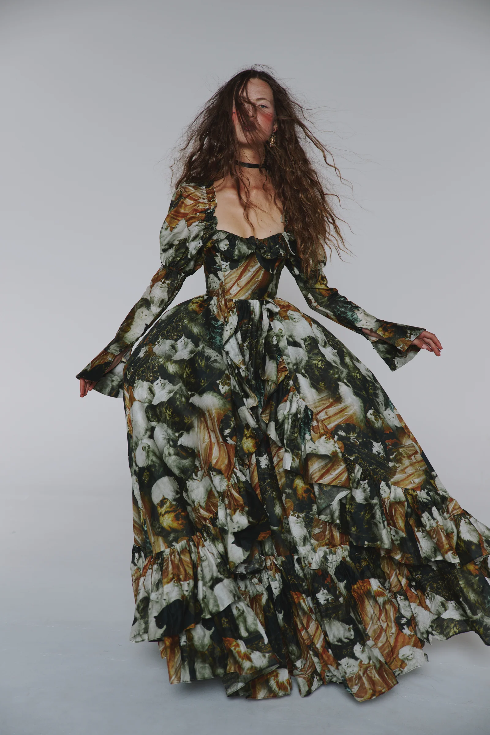 My Wife's Lovers Princess Silk Organdy Maiden Gown